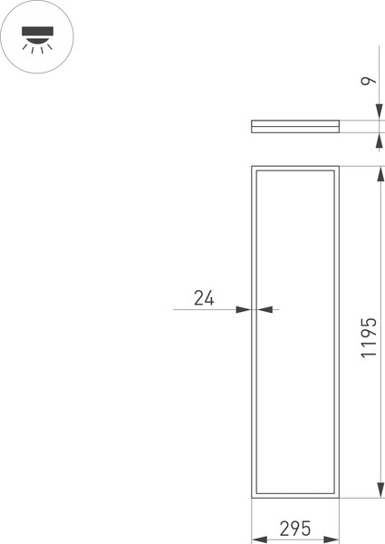 Изображение товара Панель светодиодная Arlight DL-INTENSO-S300x1200-40W Day4000 WH / 043582