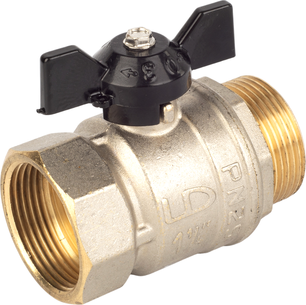 Изображение товара Шаровой кран LD PN 25 / LD.47.121.1.32.M02 (бабочка)
