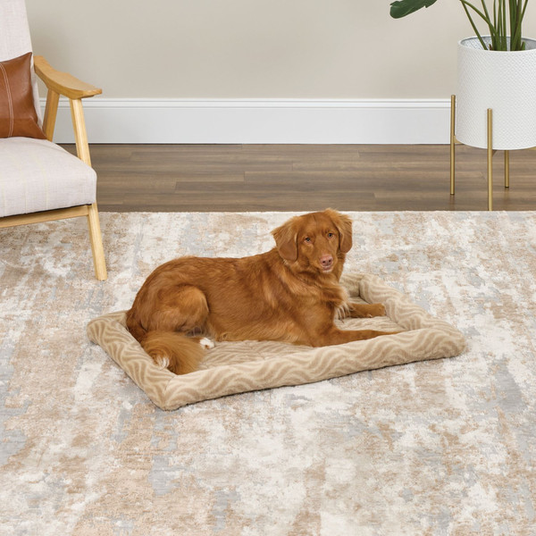 Изображение товара Лежанка для животных Midwest Deluxe Wave Bed / MID027959 (песочный)