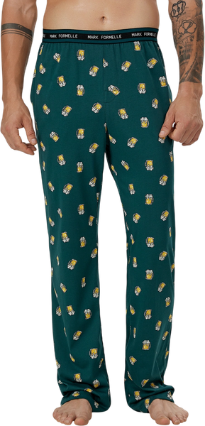 Изображение товара Штаны домашние Mark Formelle 581134 (р.90-170/176, пиво на темно-зеленом)