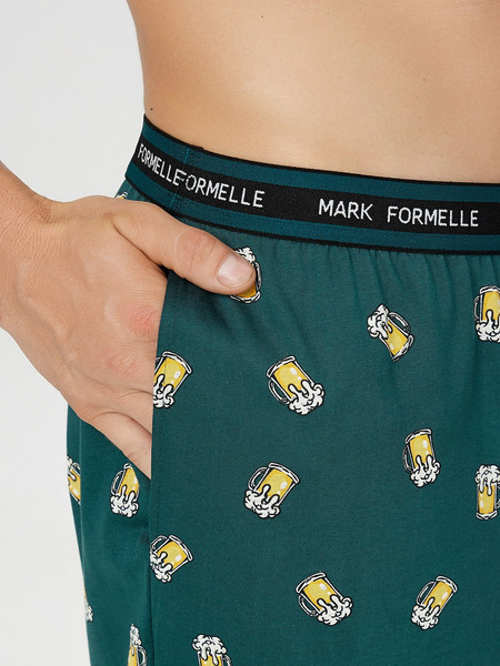 Изображение товара Штаны домашние Mark Formelle 581134 (р.98-170/176, пиво на темно-зеленом)