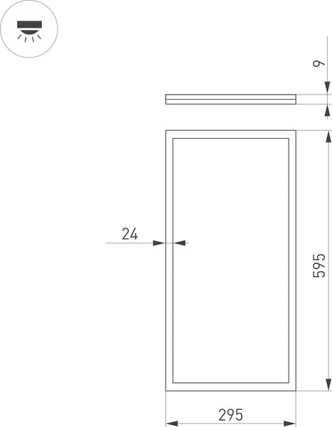 Изображение товара Панель светодиодная Arlight DL-INTENSO-S300x600-28W Day4000 WH / 043553