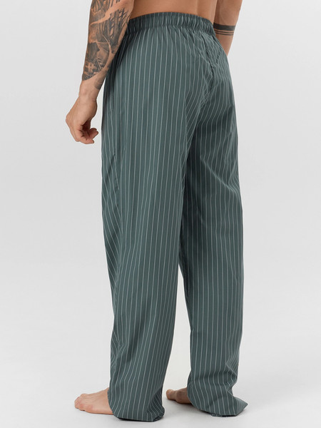 Изображение товара Штаны домашние Mark Formelle 581137 (р.86-176, белая полоска на зеленом)