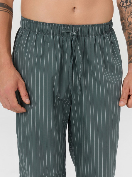 Изображение товара Штаны домашние Mark Formelle 581137 (р.106-188, белая полоска на зеленом)