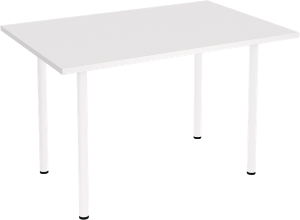 Изображение товара Обеденный стол Sheffilton SHT-TU66/TT 120x80  (белый/белый шагрень)