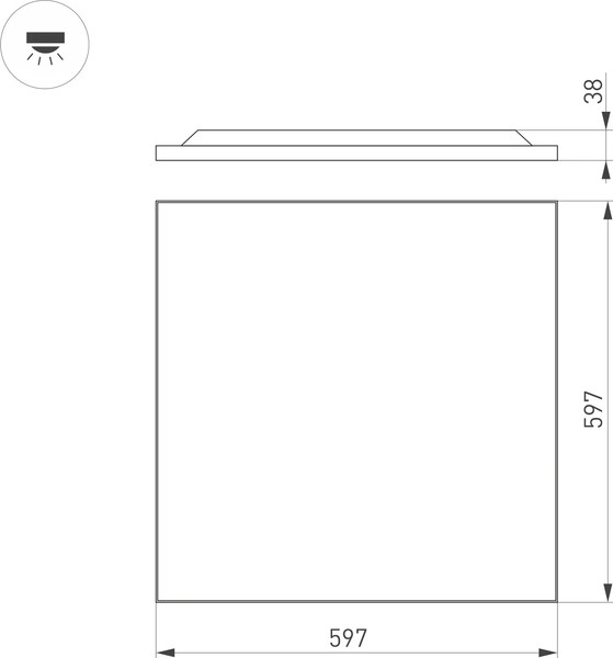 Изображение товара Панель светодиодная Arlight DL-TITAN-FRAMELESS-S600x600-40W Day4000 WH / 047923