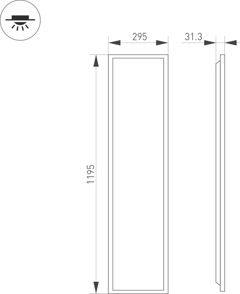 Изображение товара Панель светодиодная Arlight DL-TITAN-S300x1200-40W Day4000 WH / 052814