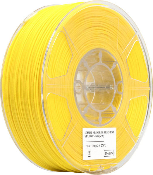 Изображение товара Пластик для 3D-печати eSUN ABS-GF / ABS-GF175Y1TZ1 (1.75мм, 1кг, желтый)