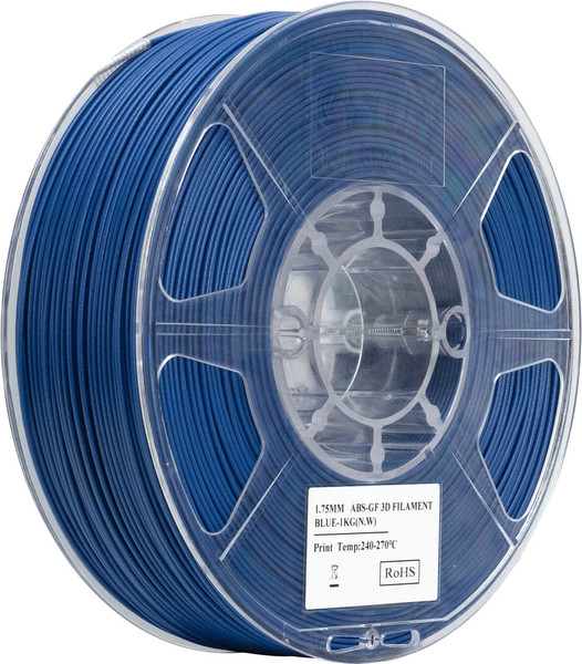 Изображение товара Пластик для 3D-печати eSUN ABS-GF / ABS-GF175U1TZ1 (1.75мм, 1кг, синий)