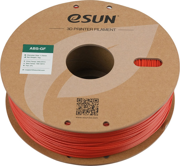 Изображение товара Пластик для 3D-печати eSUN ABS-GF / ABS-GF175R1TZ1 (1.75мм, 1кг, красный)