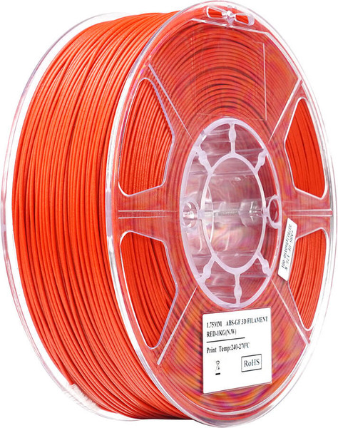 Изображение товара Пластик для 3D-печати eSUN ABS-GF / ABS-GF175R1TZ1 (1.75мм, 1кг, красный)