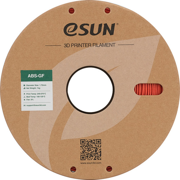 Изображение товара Пластик для 3D-печати eSUN ABS-GF / ABS-GF175R1TZ1 (1.75мм, 1кг, красный)