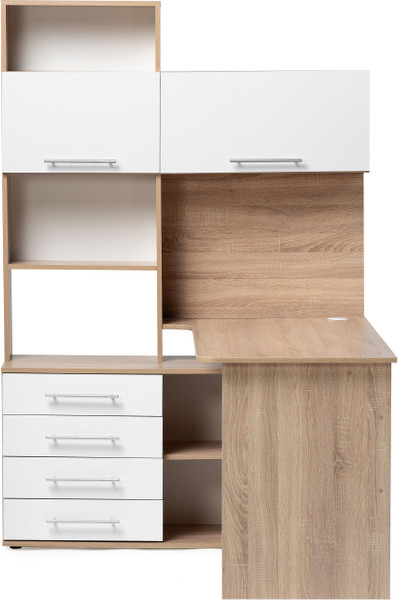 Изображение товара Стол-стеллаж Woodville КСТ-14.1Л / 285121 (левый, дуб сонома/белый)