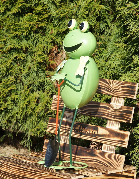 Изображение товара Фигурка для сада Klesto Лягушка прораб с лопатой Z26407