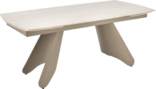 Изображение товара Обеденный стол Halmar Salix 180-260x90 (травертин/кашемир)