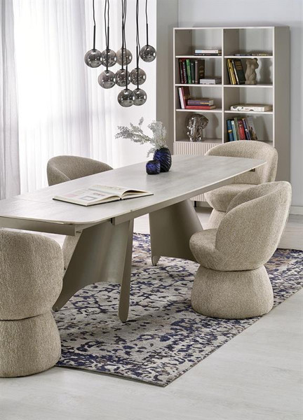 Изображение товара Обеденный стол Halmar Salix 180-260x90 (травертин/кашемир)