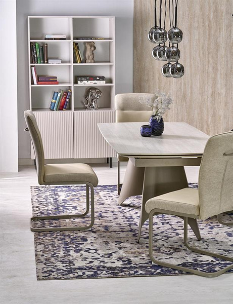 Изображение товара Обеденный стол Halmar Salix 180-260x90 (травертин/кашемир)