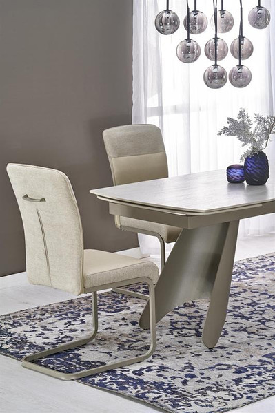 Изображение товара Обеденный стол Halmar Salix 180-260x90 (травертин/кашемир)