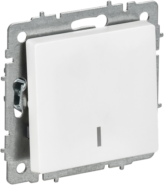 Изображение товара Выключатель IEK Brite BR-V10-1-10-K91 (арктический белый)