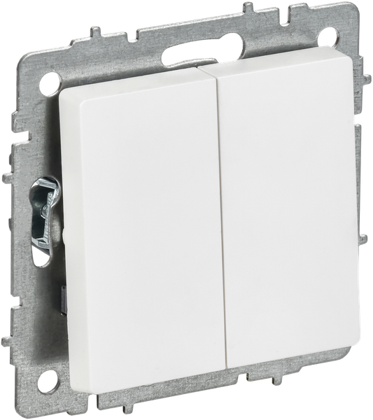 Изображение товара Выключатель IEK Brite BR-V20-0-10-K91 (арктический белый)