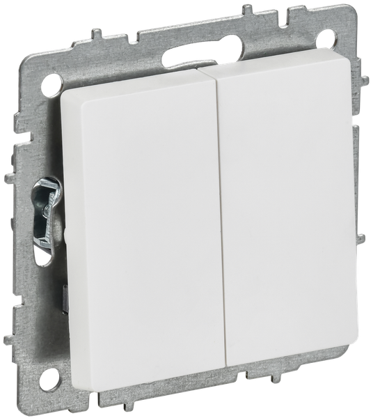 Изображение товара Выключатель IEK Brite BR-V23-0-10-K91 (арктический белый)