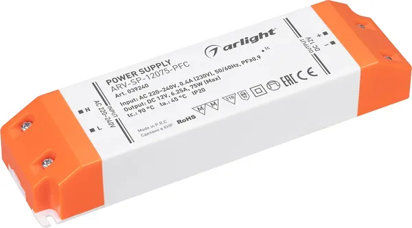 Блок питания для светильника Arlight ARV-SP-12075-PFC / 039240 — фото 3