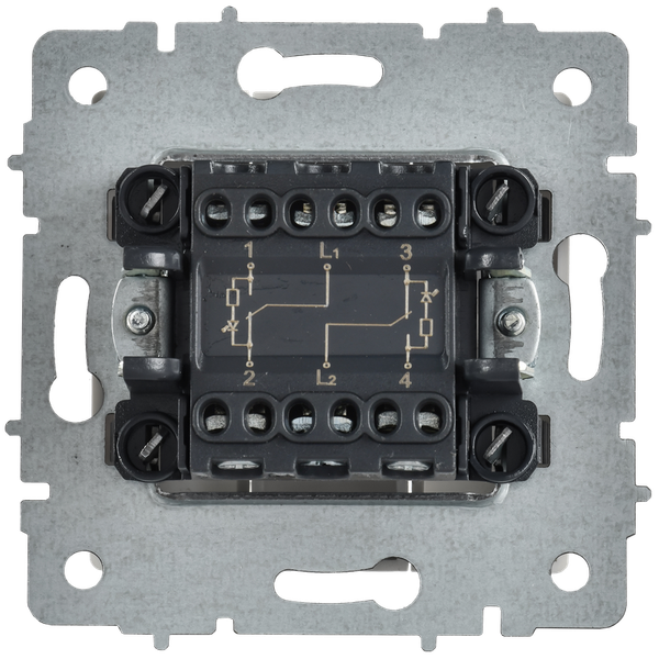 Изображение товара Выключатель IEK Brite BR-V20-2-10-K91 (арктический белый)