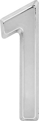 Изображение товара Цифра дверная Нора-М 1 50мм самоклеющаяся / 20083 (хром, пластик)