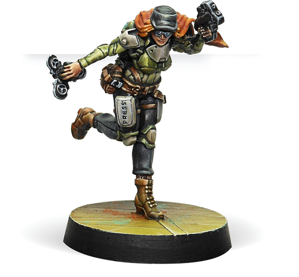 Изображение товара Фигурка для настольной игры Corvus Belli Infinity: NA2 N4-Warcors War Correspondents Stun Pistol 280728-0