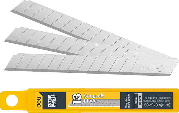 Изображение товара Набор сменных лезвий Deli EDL-DP092 (10шт)