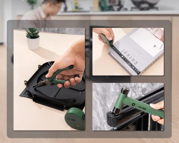 Изображение товара Универсальный набор инструментов Deli Home / HT0006L (6пр, зеленый)