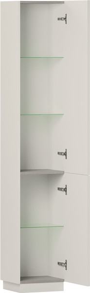 Изображение товара Шкаф-пенал для ванной Belux Базель П 35 (180, светлый миндаль матовый)