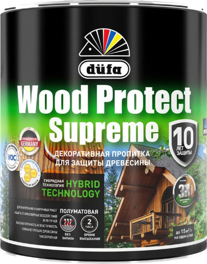 Изображение товара Пропитка для дерева Dufa Wood Protect Supreme (750мл, бесцветный)