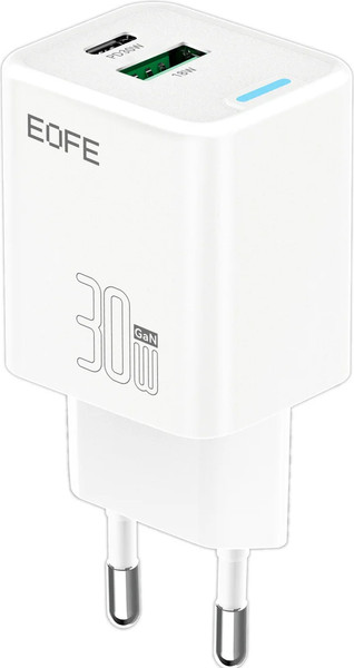 Изображение товара Зарядное устройство сетевое EOFE 30W GaN / E306 (белый)