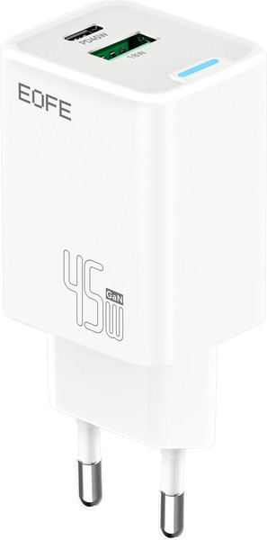 Изображение товара Зарядное устройство сетевое EOFE 45W GaN / E406 (белый)