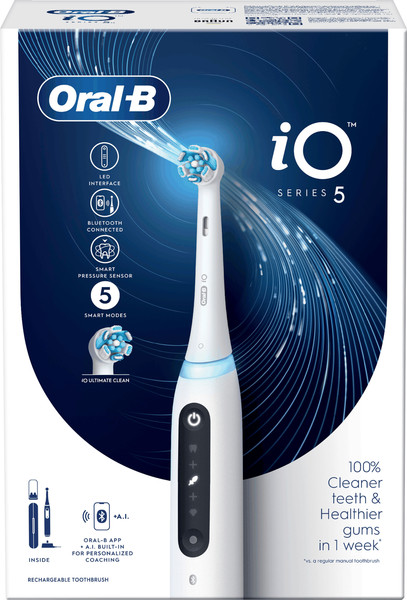 Изображение товара Электрическая зубная щетка Braun Oral-B Series 5 / iOG5.1A6.1DK (белый)