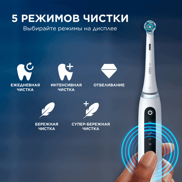 Изображение товара Электрическая зубная щетка Braun Oral-B Series 5 / iOG5.1A6.1DK (белый)
