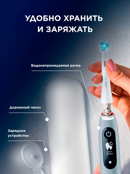 Изображение товара Электрическая зубная щетка Braun Oral-B / iOM6.1A6.1K (со сменными насадками, 4шт)