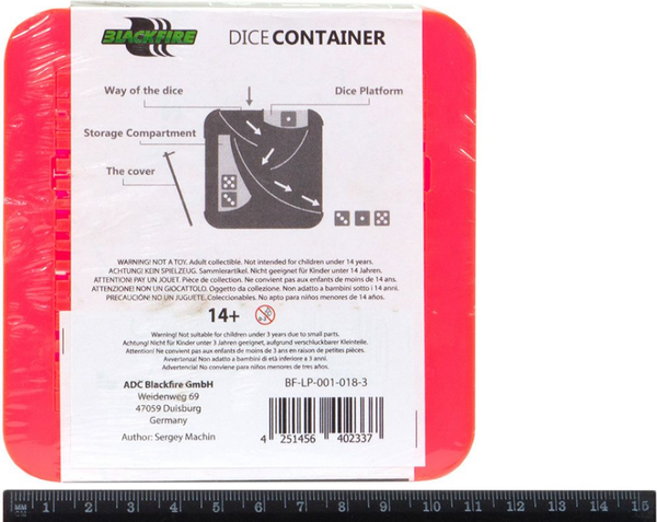 Изображение товара Башня для бросания кубиков Blackfire BF-LP-001-018-3 (флуоресцентный красный)