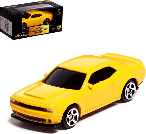 Изображение товара Масштабная модель автомобиля Автоград Dodge Challenger Srt Demon / 7335839 (желтый)
