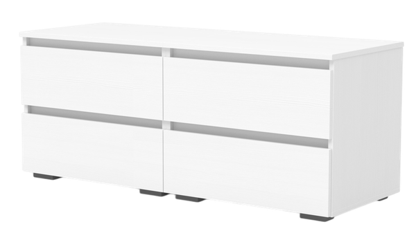 Изображение товара Тумба Кортекс-мебель Бари 120 4ш (белый/белый/белый)