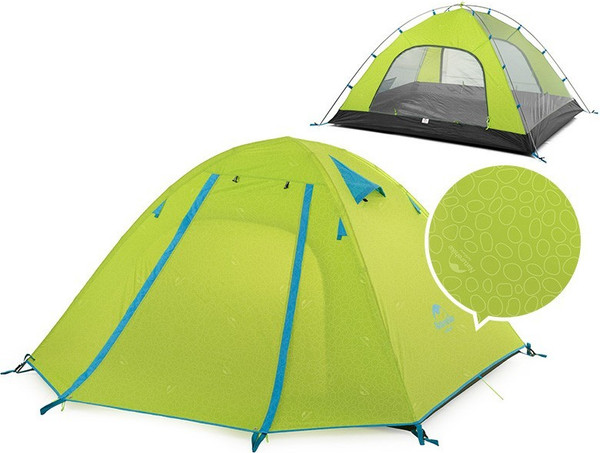 Изображение товара Палатка Naturehike P-Series NH18Z033-P 210T/65D / 6975641887492 (светло-зеленый)