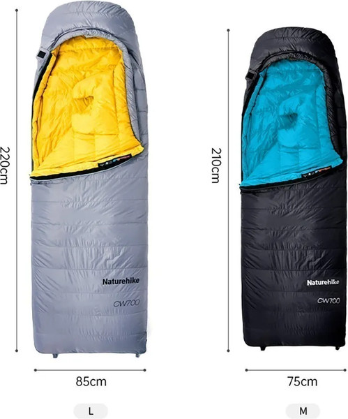 Изображение товара Спальный мешок Naturehike Cicada Wing CW700 CNK2450WS048 / 6927595788134 (L, черный)