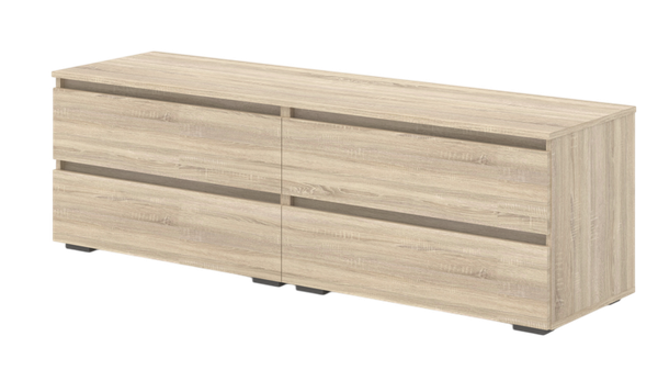 Изображение товара Тумба Кортекс-мебель Бари 160 4ш (дуб сонома/дуб сонома/дуб сонома)