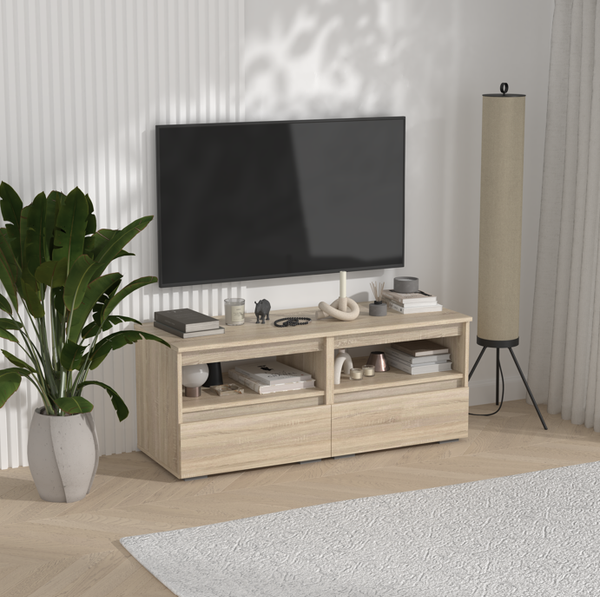 Изображение товара Тумба Кортекс-мебель Бари ТВ 120 2ш-2 (дуб сонома/дуб сонома/дуб сонома)