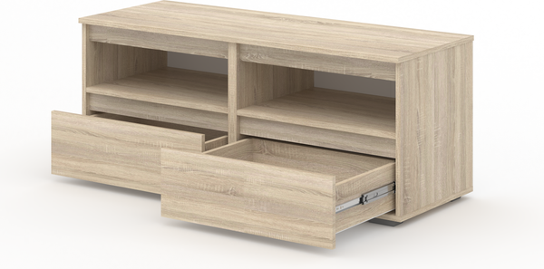 Изображение товара Тумба Кортекс-мебель Бари ТВ 120 2ш-2 (дуб сонома/дуб сонома/дуб сонома)