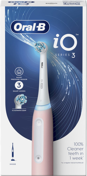 Изображение товара Электрическая зубная щетка Braun Oral-B / iOG3.1A6.0 (со сменными насадками, 4шт, розовый)