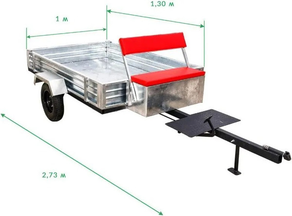 Изображение товара Прицеп Спецпрофресурс ТМ-1300 (колеса 6x12)