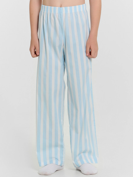 Изображение товара Пижама детская Mark Formelle 563330 (р.134-68-60, голубое небо/голубая полоска на белом)