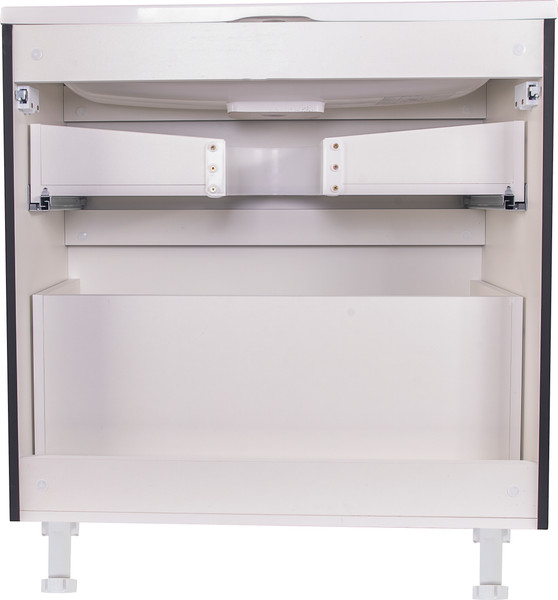 Изображение товара Тумба под умывальник Symbolite Бергамо мини 80 Люкс Plus 2 ящика (черный)